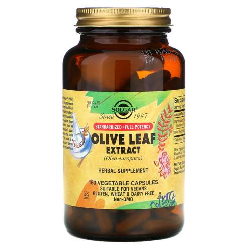 SOLGAR Olive Leaf - Extrakt z olivových listů, 180 kapslí